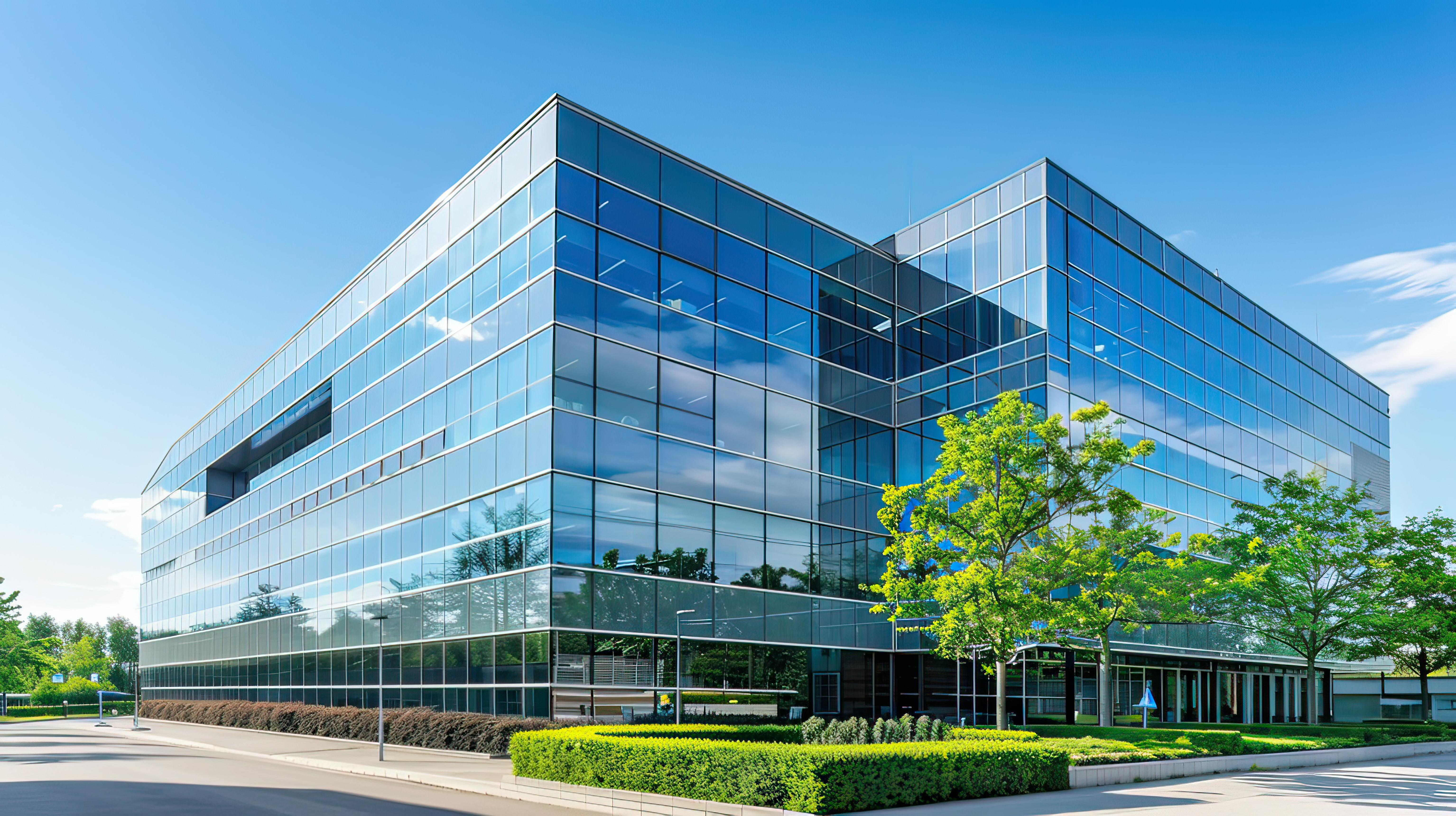 Modern commercial buildings representing business growth